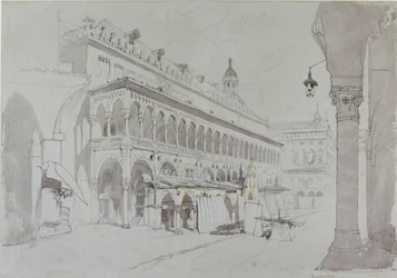 Palazzo della Ragione a Piazza delle Erbe, Padova, květen 1841