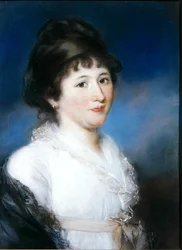 Susan Gines (paní Barber) (pastel)