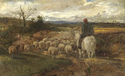 A Sussex Lane, 1872 (olej na papíře položeném na plátně)