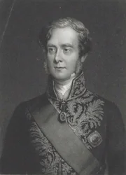 Portrét George Villierse, 4. hraběte z Clarendonu 1800-1870.