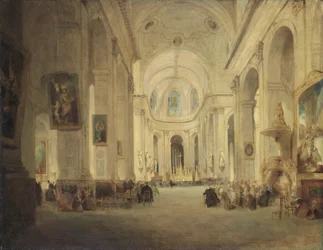 Interiér kostela sv. Sulpice v Paříži