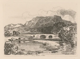 Liber Studiorum: Plate 14, Tan-y-Bwlch, Merionethshire, Severní Wales, 1838.