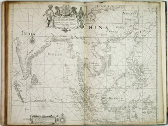 Mapa obchodní části Východní Indie a Číny s přilehlými ostrovy od Surratu po Japonsko