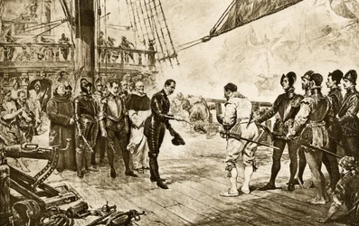 Admirál španělské Armady vrací své kopí Francisi Drakeovi (1540-1596)