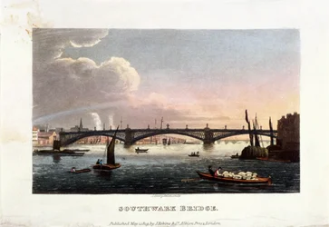 Southwark Bridge, Londýn, 1819