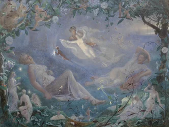 Scéna ze Snu noci svatojánské, 1873.