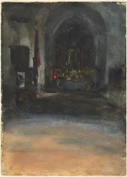 Interiér španělského kostela