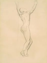 Studie pro Apollo a Daphne, c. 1918.