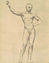 Studie Apolla pro Apolla a múzy, c. 1921.