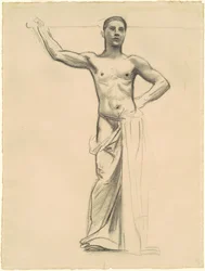 Studie Apolla pro Apolla a múzy, c. 1921.