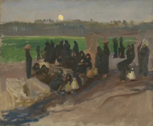 Vodní nosiči na Nilu, 1891.