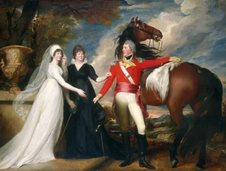 Plukovník William Fitch a jeho sestry Sarah a Ann Fitch, 18001801.
