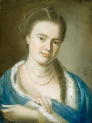 Portrét paní Gawen Brownové, Elizabeth Bylesové, 1763