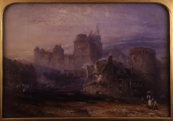Chateau de la Tremoille, Vitre (akvarel na papíře)