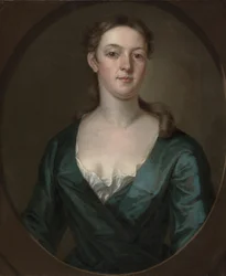 Portrét ženy (Judith Colman Bulfinch), asi 1734 (olej na plátně)