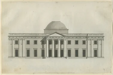 Chillington Hall: perokresba, nd [1780] (kresba)