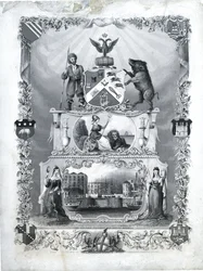 Spojené sdružení kartáčníků, asi 1840 (rytina na papíře)