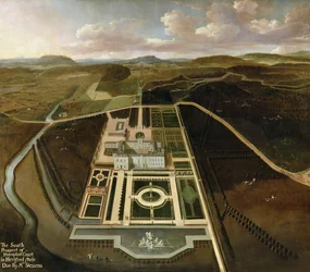 South Prospect of Hampton Court, Herefordshire, kolem roku 1705
