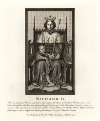 Anglický král Richard II., z původního obrazu zavěšeného ve sboru St Peter’s Westminster