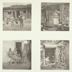 Foochow Coolies, Foochow Detective, The Chief of Thieves, Begars Living in a Tour, c. 1868.