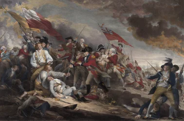 Smrt generála Warrena v bitvě u Bunker Hill, 17. června 1775, pub. 1786