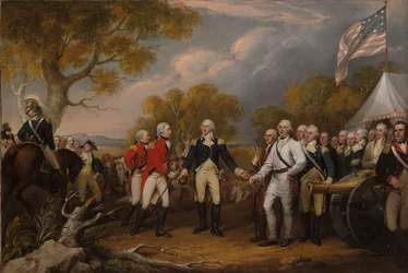 Kapitulace generála Burgoyna v Saratoze, 16. října 1777