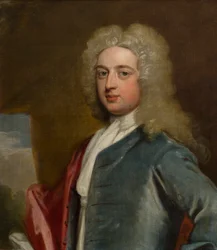Portrét sira Orlanda Bridgemana, 4. Bt (1695-1764), kolem 1715-39 (olej na plátně)