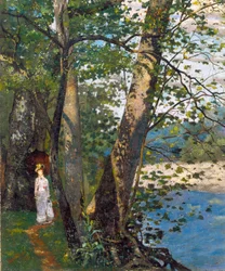 The Sycamores (Broad Ripple), kolem roku 1878 (olej na plátně)