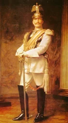 Kaiser Wilhelm II., německý císař (barevné lito)