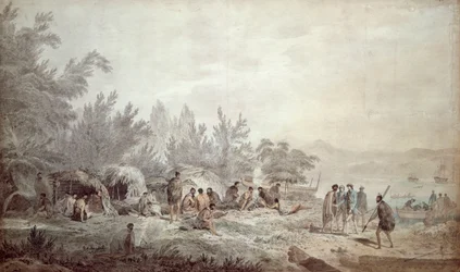 Kapitán Cook v zátoce Ship Cove, Queen Charlotte Sound