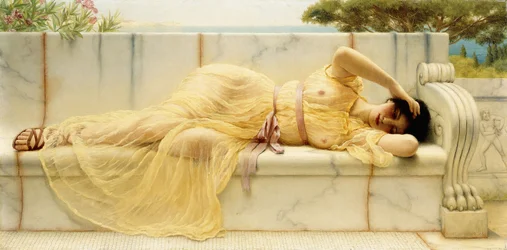 Dívka ve žluté drapérii, 1901