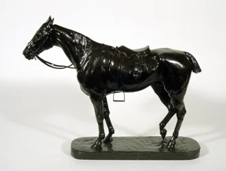 Unavený lovec (bronz)