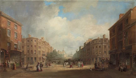 Navrhované schéma pro novou ulici, Newcastle, 1831