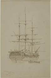 Buckinghamshire, Bombay (tužka a akvarel (monochromatický) na papíře (šedá))