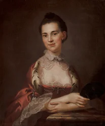 Ann Gibbes (paní Edward Thomas) (olej na plátně)