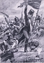 Postup lehké divize u Almy, 20. září 1854, ilustrace z 