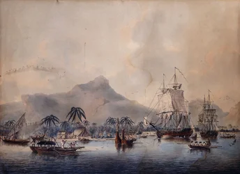 Pohled na Huaheine, 1787