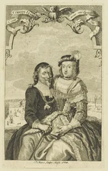 Dvojportrét Corfitze Ulfeldta a jeho manželky Leonory Christiny, 1754.