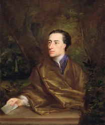 Alexander Pope (1688-1744) 1738 (olej na plátně)