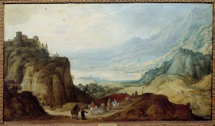 Krajina Alp. Obraz Josse II Mompera (1564 - 1635) Ec. Podvod.