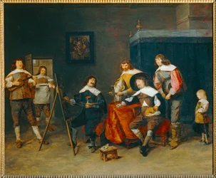 Peintre faisant un portrait, autrefois dit L