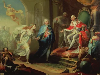 Godoy darující mír Karlu IV, 1796