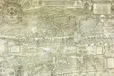 Pohledový plán Curychu, 1576