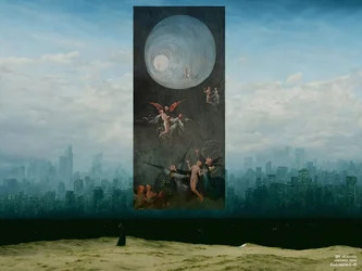 JJM recreate Friedrich-C-D: Mnich před městem Vision 1