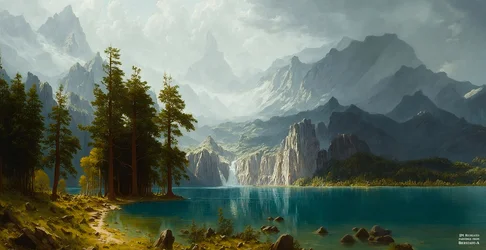 JJM znovu vytváří Bierstadt-A: Sierra Nevada (Panorama)