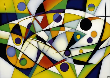 abstrakt: na bílých kruzích+houpačkách 5