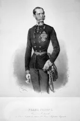 František Josef I. 1860 Litografie 01