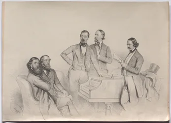 Rakouští skladatelé; Heinrich Proch, Franz von Suppé, Karl Binder, Anton Emil Titl, Anton Maria Storch