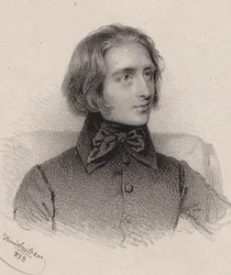 Portrét skladatele Franze Liszta 1811-1886, 1838.
