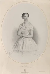 Portrét baletky Marie Taglioni 1804-1884, 1853.